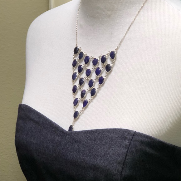 SOLD ! Sapphire necklace - Picture 2 of 7